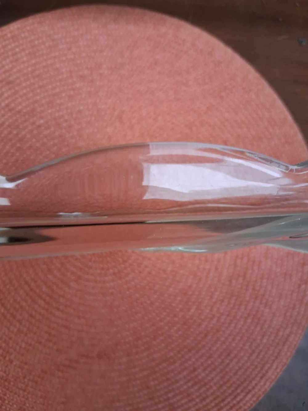 Mikasa Vintage Tivoli Serving Platter Etched In Clear Tulips         15 X 7